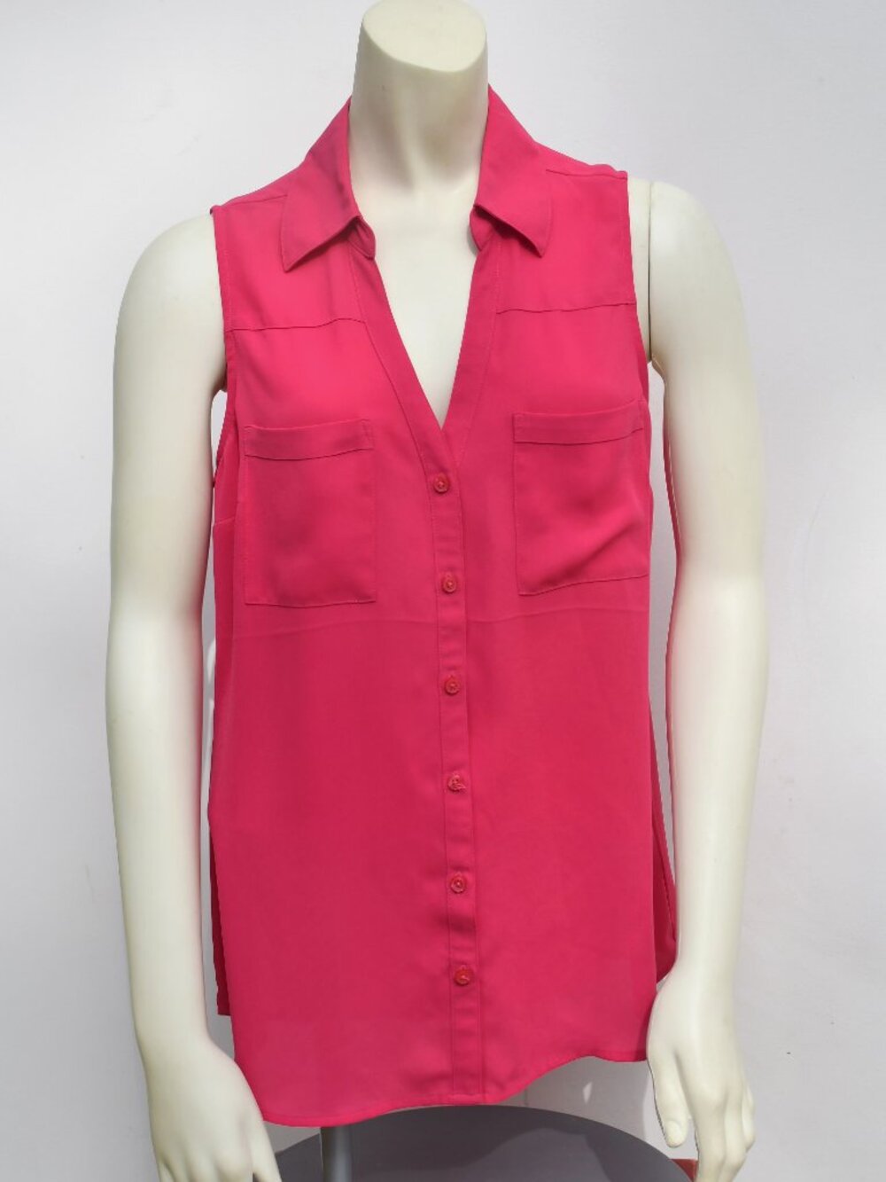 Express Portofino Shirt Pink Sleeveless (Size Small)